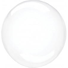 Шар (10''/25 см) Мини-Deco Bubble, Прозрачный, Кристалл, 10 шт. в уп. 