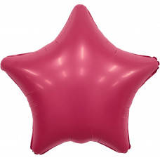 Шар (19''/48 см) Звезда, Мистик, Viva Magenta, Сатин, 1 шт. 