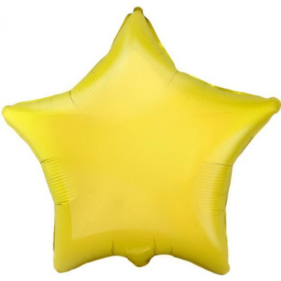 Шар (18''/46 см) Звезда, Желтый, 1 шт. 